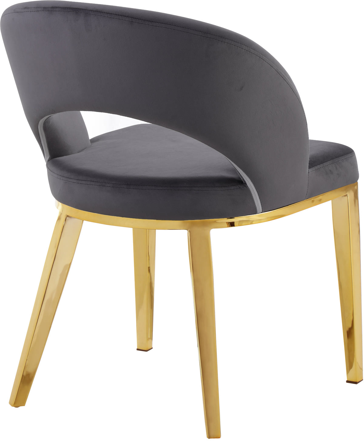 Meridian Furniture Roberto Grey Velvet Dining Chair