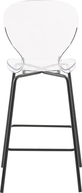 Meridian Furniture Clarion Matte Black Stool - Set of 2