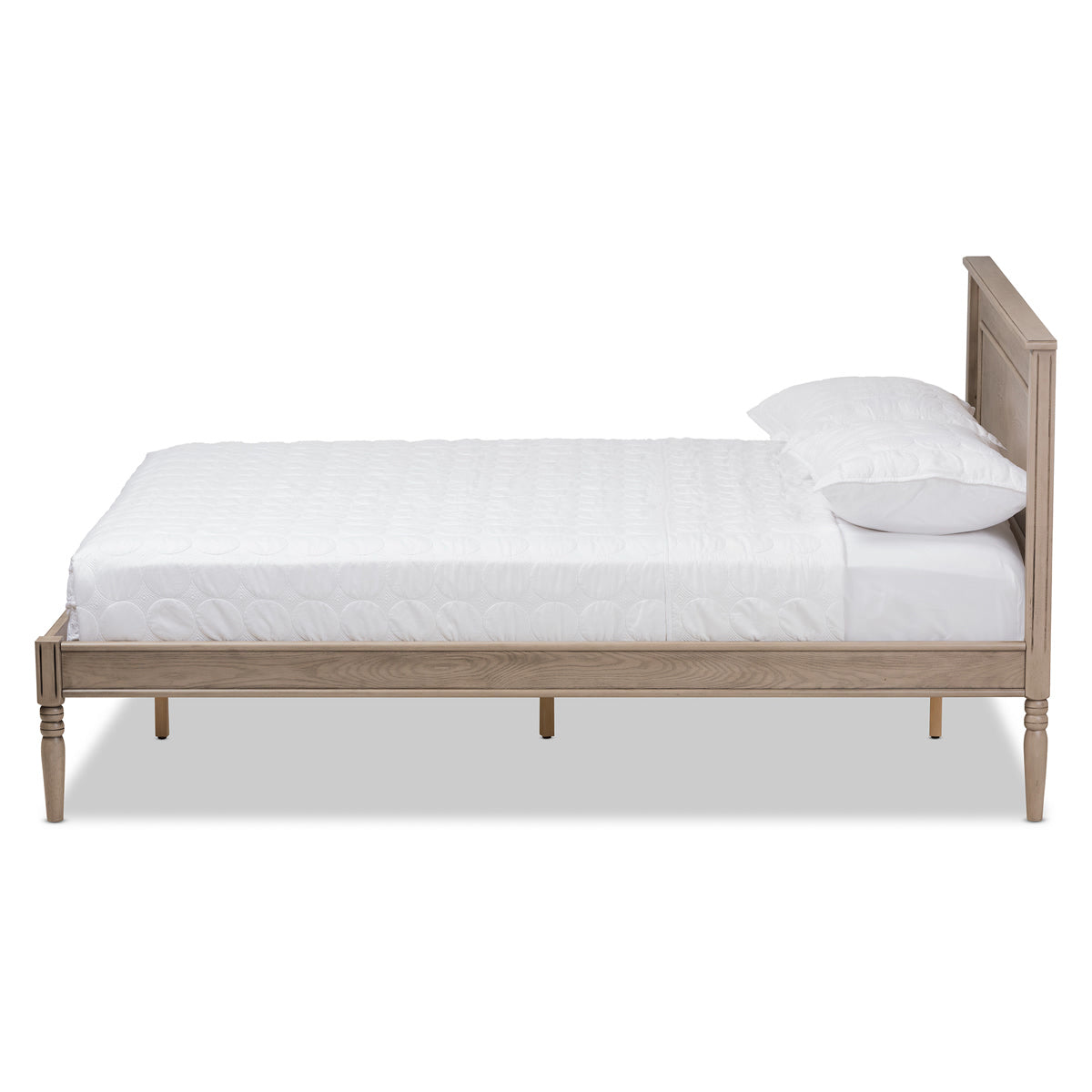 Baxton Studio Axton Modern and Contemporary Weathered Grey Finished Wood King Size Bed Baxton Studio-beds-Minimal And Modern - 3