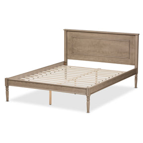 Baxton Studio Axton Modern and Contemporary Weathered Grey Finished Wood King Size Bed Baxton Studio-beds-Minimal And Modern - 4