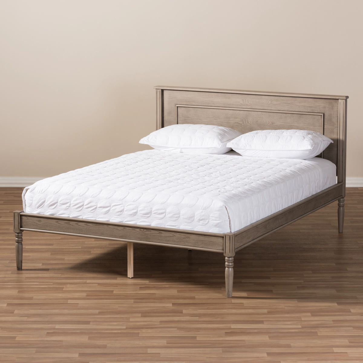 Baxton Studio Axton Modern and Contemporary Weathered Grey Finished Wood King Size Bed Baxton Studio-beds-Minimal And Modern - 10