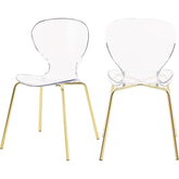 Meridian Furniture Clarion Gold Dining ChairMeridian Furniture - Dining Chair - Minimal And Modern - 1