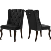 Meridian Furniture Suri Black Velvet Dining ChairMeridian Furniture - Dining Chair - Minimal And Modern - 1