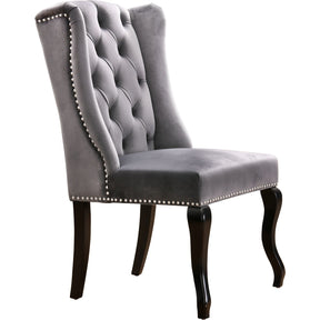 Meridian Furniture Suri Grey Velvet Dining Chair-Minimal & Modern