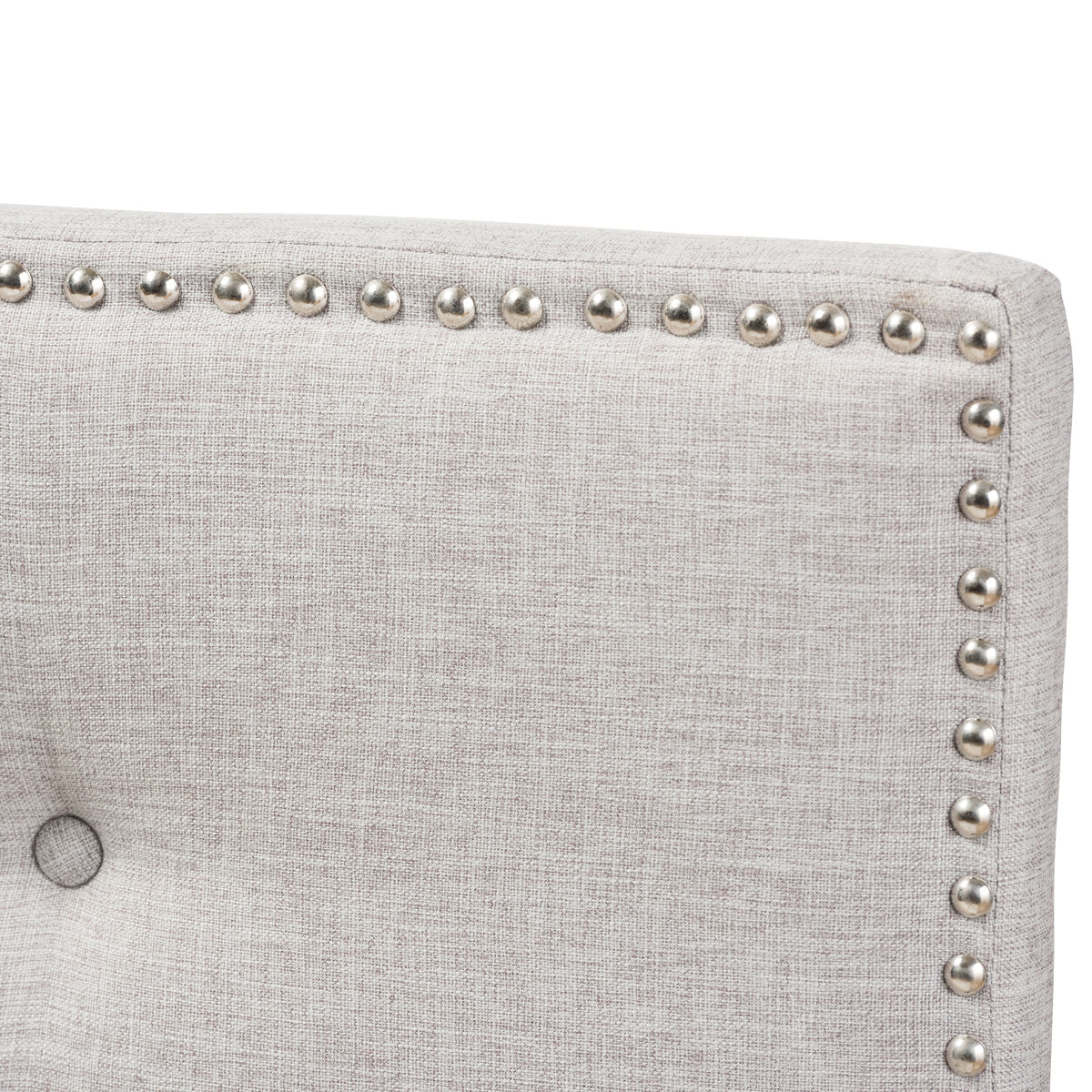 Baxton Studio Windsor Modern and Contemporary Greyish Beige Fabric Upholstered King Size Headboard Baxton Studio-Headboards-Minimal And Modern - 3