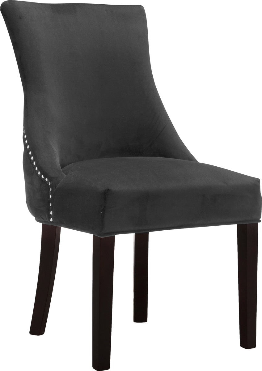 Meridian Furniture Hannah Grey Velvet Dining Chair - Set of 2