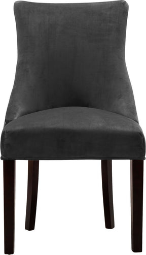Meridian Furniture Hannah Grey Velvet Dining Chair - Set of 2