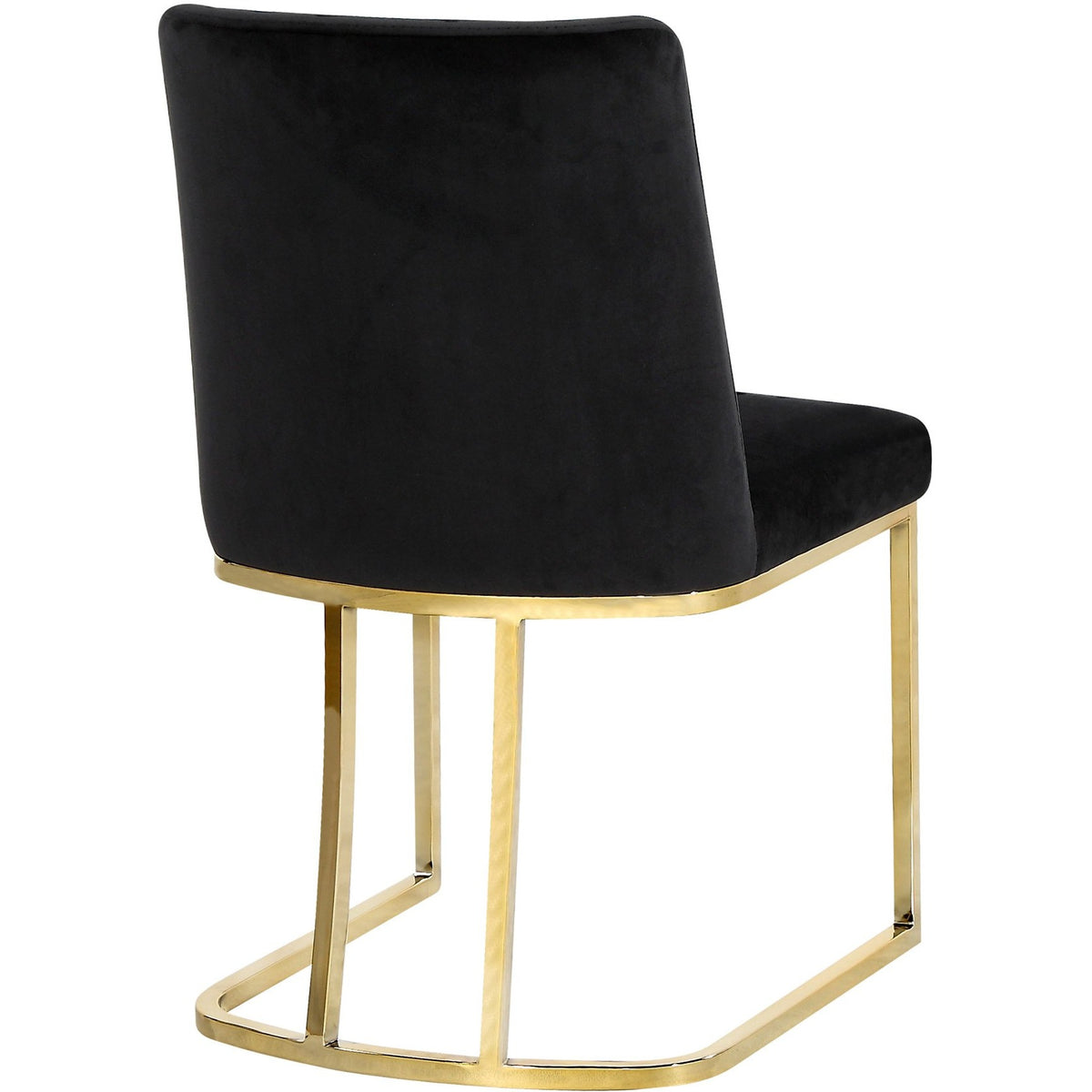 Meridian Furniture Heidi Black Velvet Dining Chair-Minimal & Modern