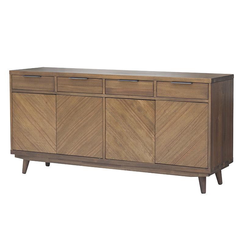 Piero Chevron Buffet 4 Drawers + 4 Doors by New Pacific Direct - 7800048