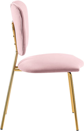 Meridian Furniture Angel Pink Velvet Dining Chair - Set of 2