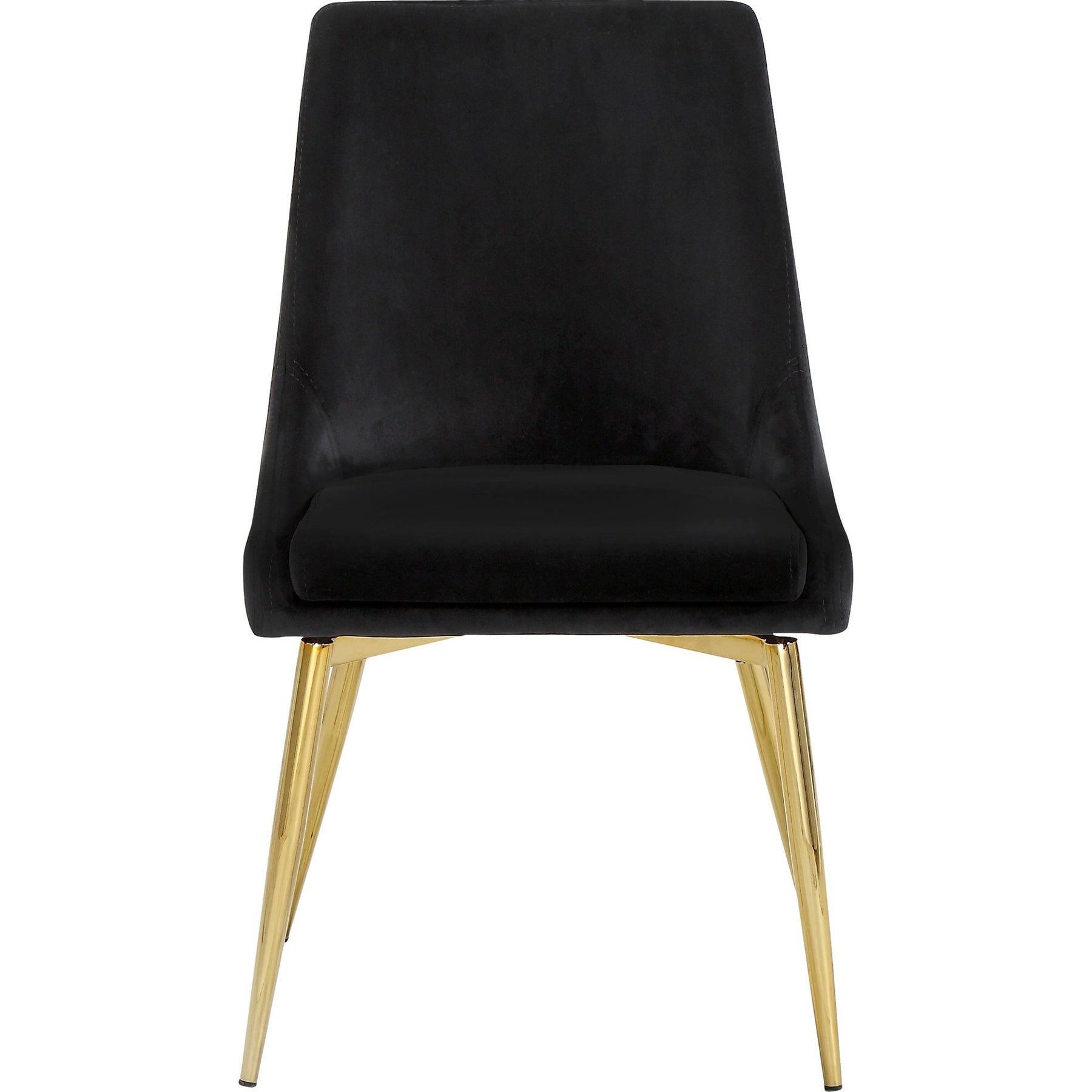 Meridian Furniture Karina Black Velvet Dining Chair-Minimal & Modern