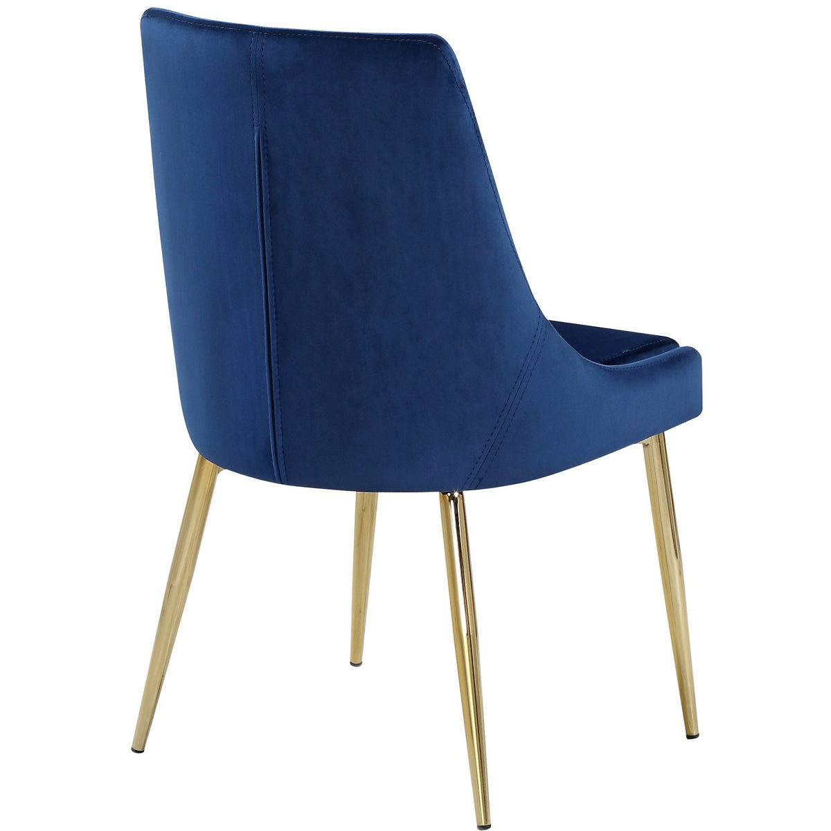 Meridian Furniture Karina Navy Velvet Dining Chair-Minimal & Modern