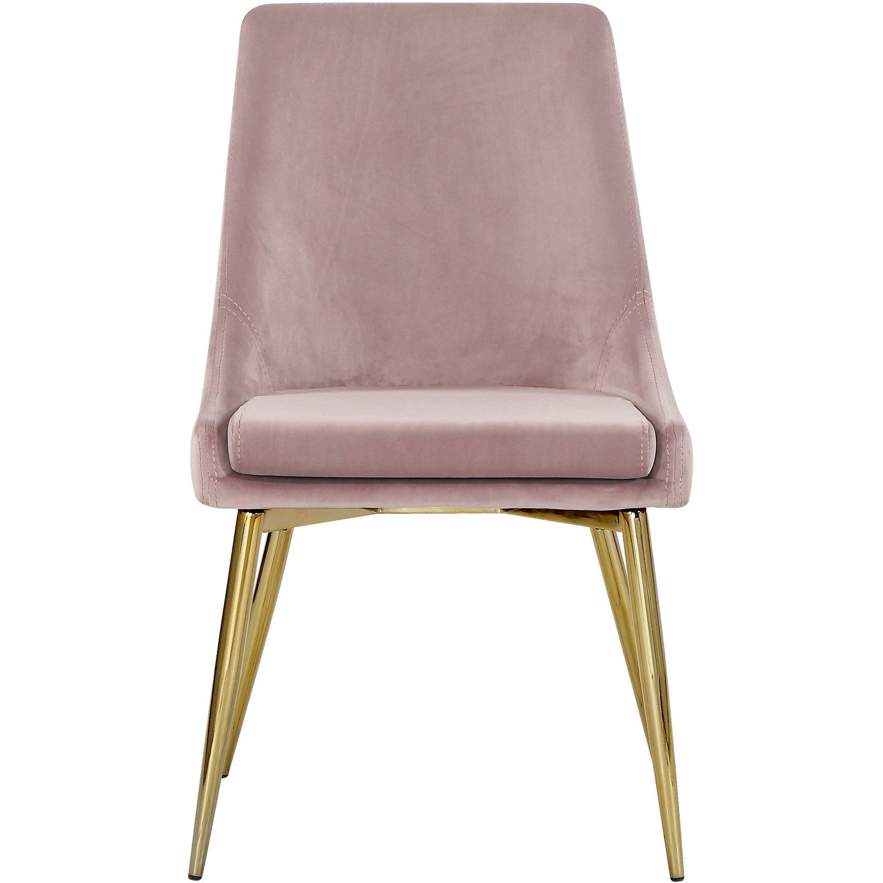 Meridian Furniture Karina Pink Velvet Dining Chair-Minimal & Modern