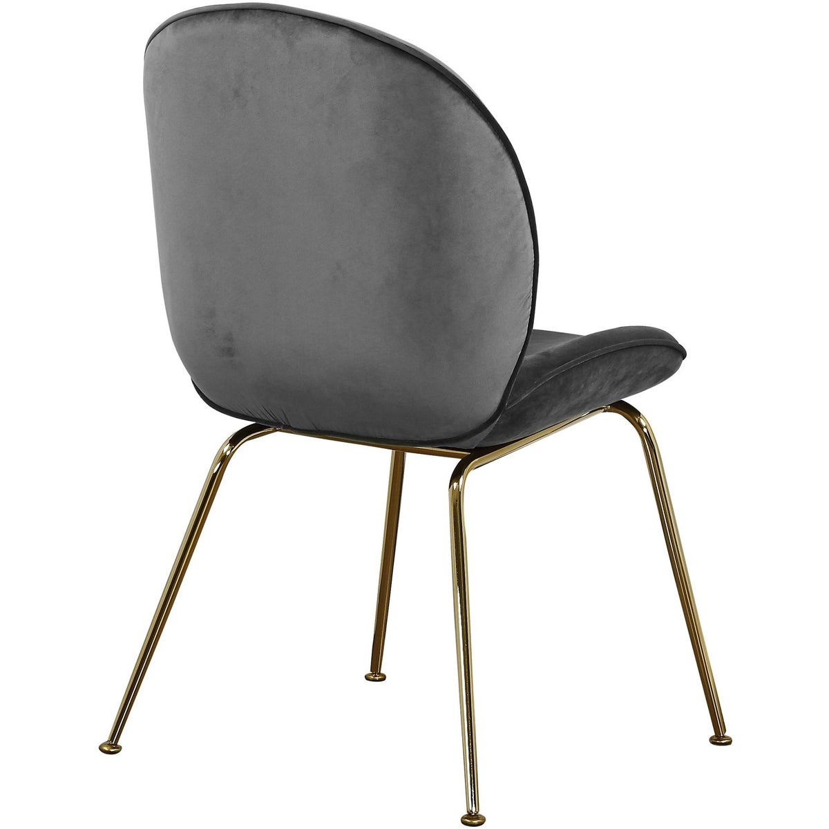Meridian Furniture Paris Grey Velvet Dining Chair-Minimal & Modern