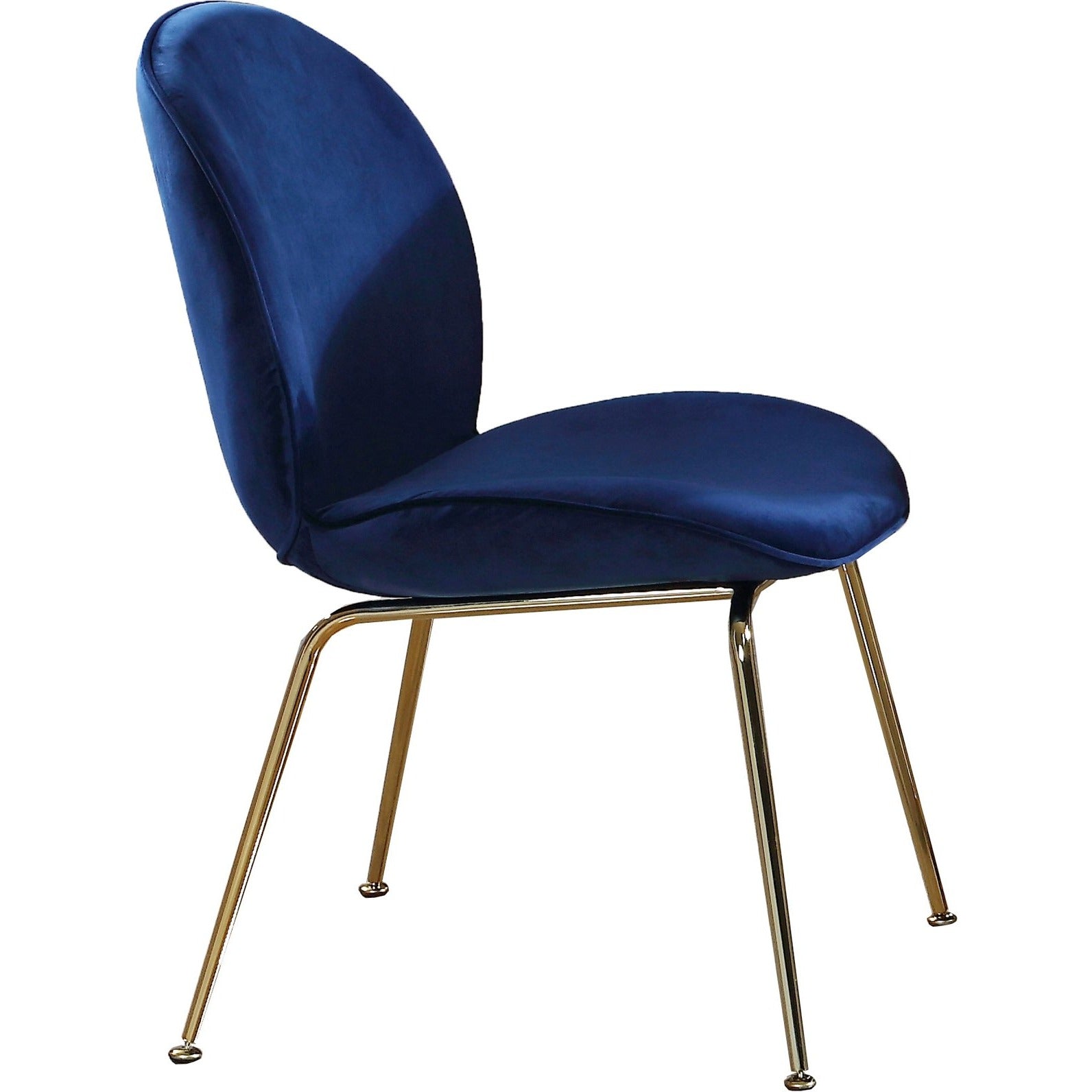 Meridian Furniture Paris Navy Velvet Dining Chair-Minimal & Modern