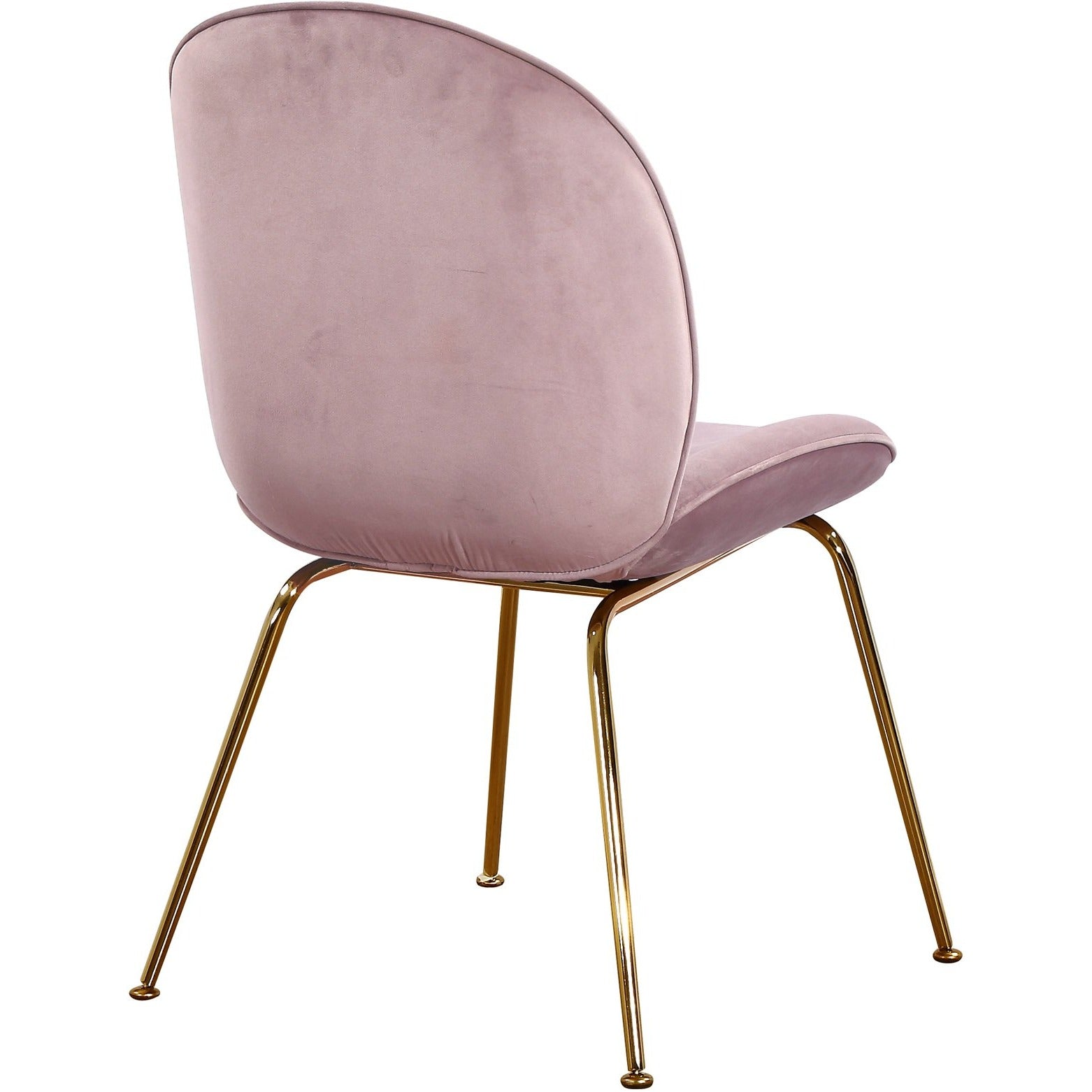 Meridian Furniture Paris Pink Velvet Dining Chair-Minimal & Modern