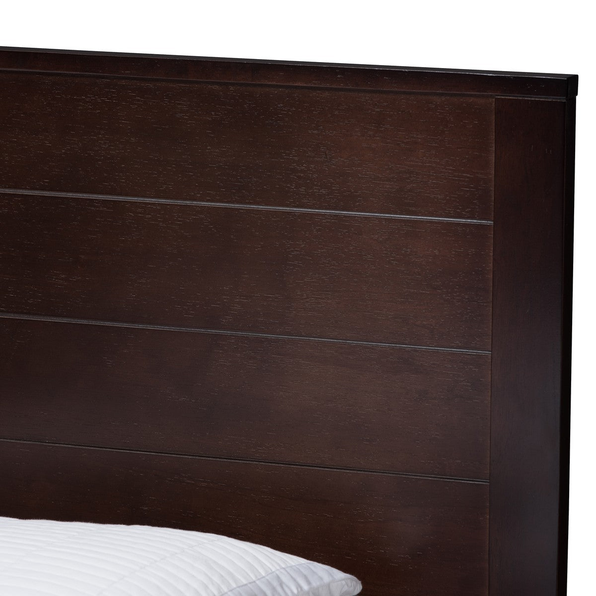 Baxton Studio Catalina Modern Classic Mission Style Dark Brown-Finished Wood Twin Platform Bed