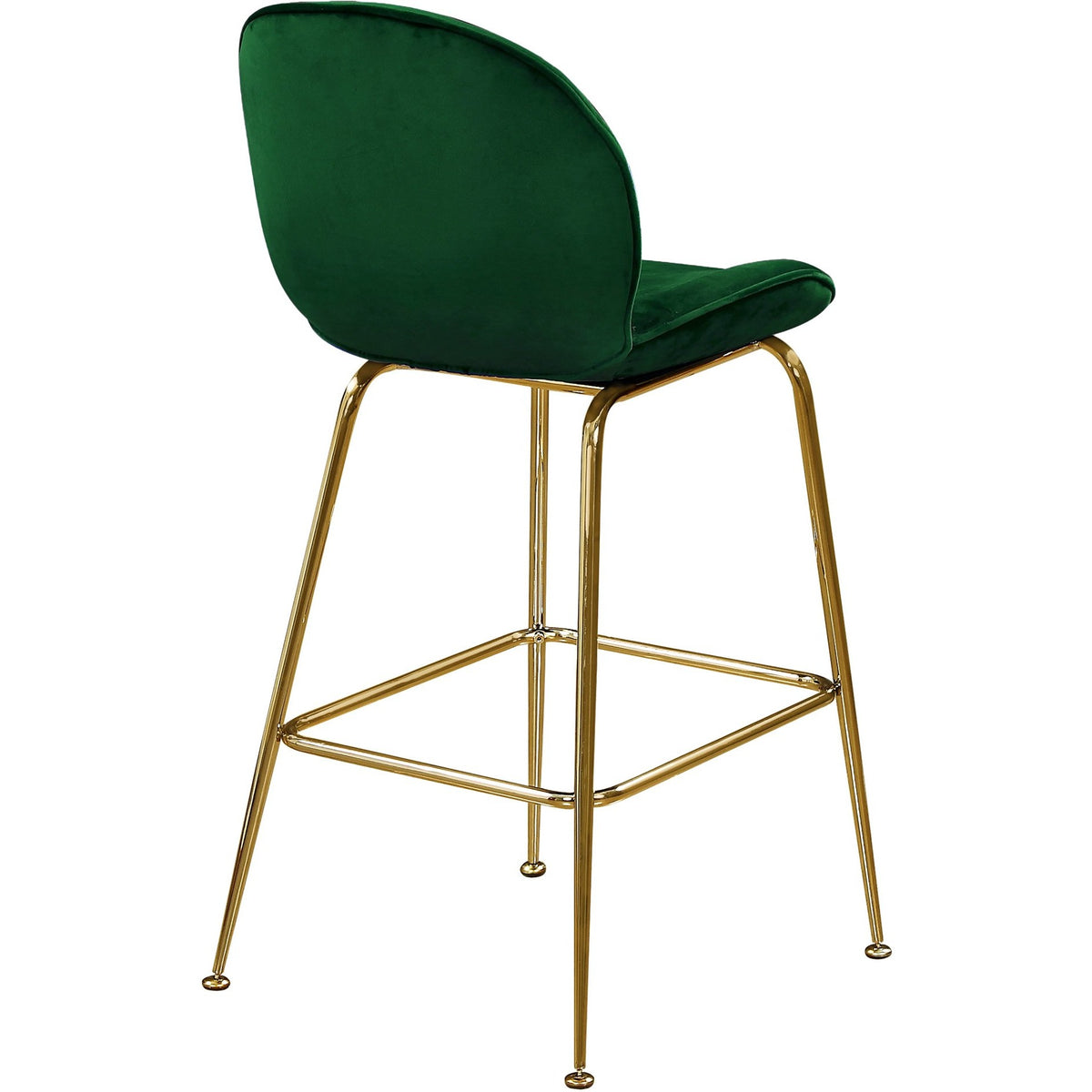 Meridian Furniture Paris Green Velvet Stool-Minimal & Modern