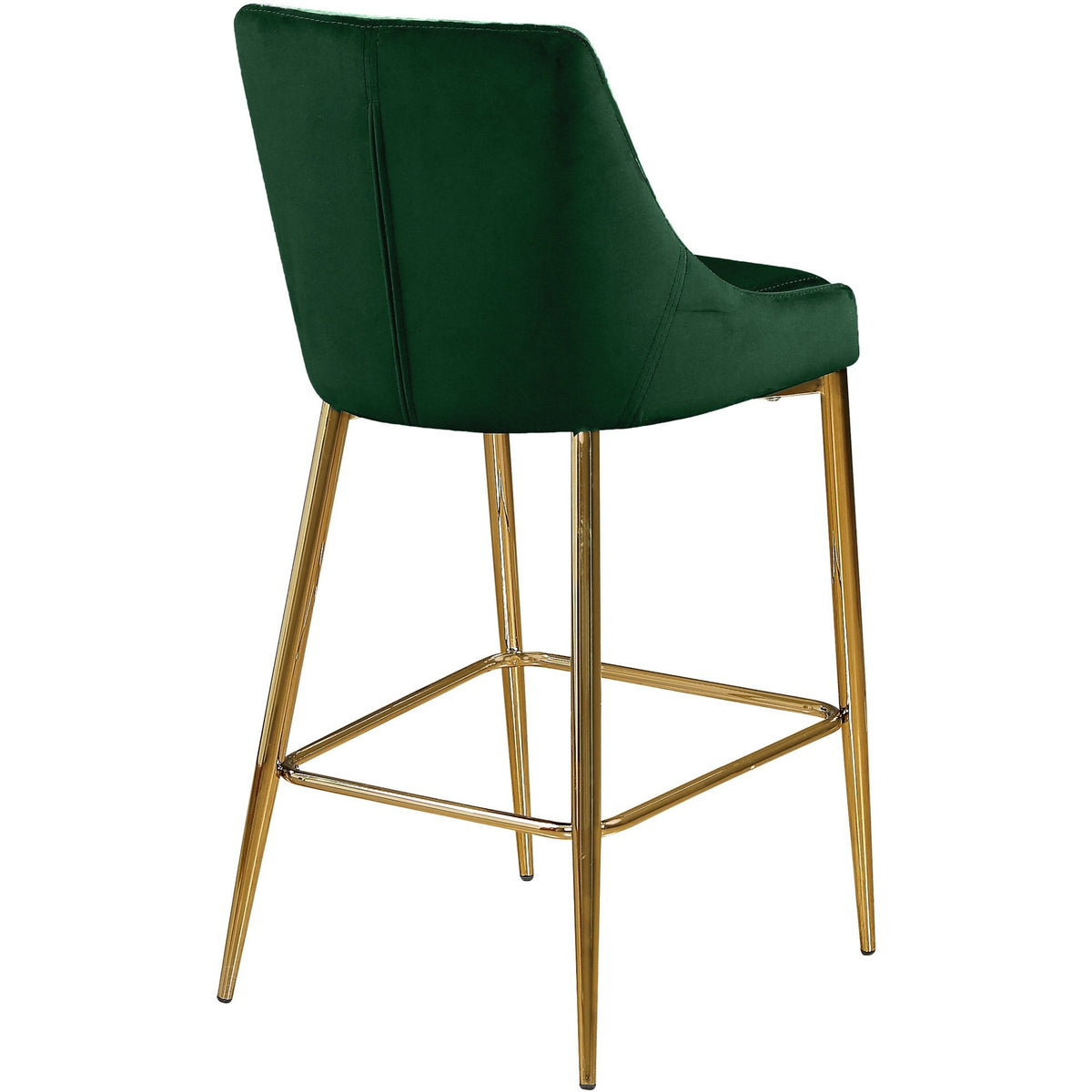 Meridian Furniture Karina Green Velvet Stool-Minimal & Modern