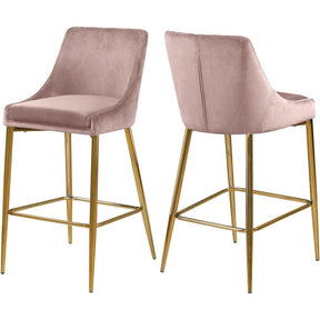 Meridian Furniture Karina Pink Velvet StoolMeridian Furniture - Stool - Minimal And Modern - 1