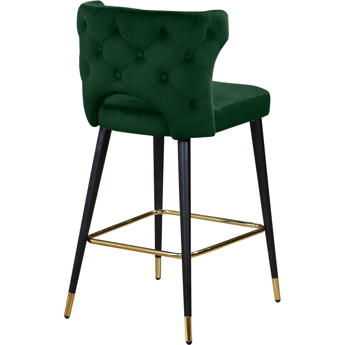 Meridian Furniture Kelly Green Velvet Stool-Minimal & Modern