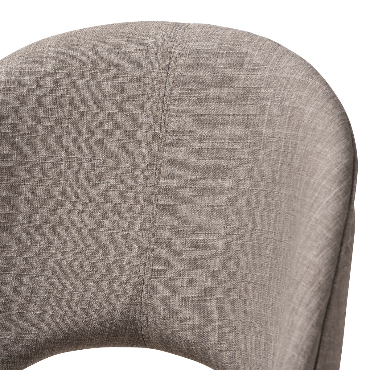 Baxton Studio Wesley Mid-Century Modern Light Grey Fabric Upholstered Walnut Finished Wood Dining Chair (Set of 2) Baxton Studio-dining chair-Minimal And Modern - 4