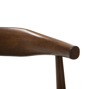 Baxton Studio Winton Mid-Century Modern Walnut Wood Dining Chair (Set of 2) Baxton Studio-dining chair-Minimal And Modern - 4