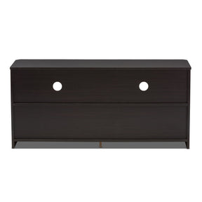 Baxton Studio Carlingford Modern and Contemporary Espresso Brown Finished Wood 2-Drawer TV Stand Baxton Studio-TV Stands-Minimal And Modern - 6