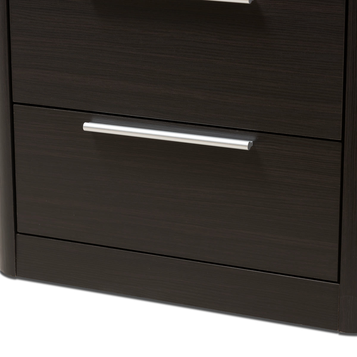 Baxton Studio Carlingford Modern and Contemporary Espresso Brown Finished Wood 2-Drawer Bookcase Baxton Studio-0-Minimal And Modern - 7
