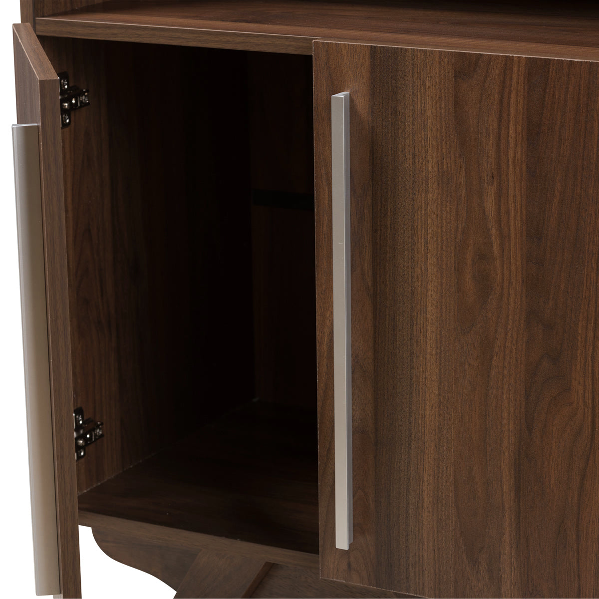 Baxton Studio Ashfield Mid-Century Modern Walnut Brown Finished Wood Bookcase Baxton Studio-0-Minimal And Modern - 5