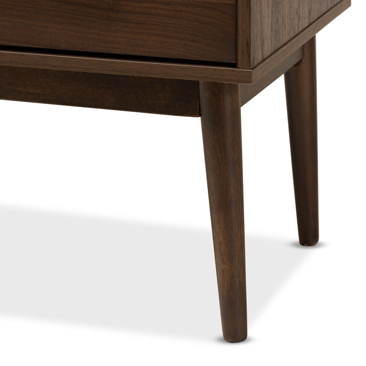 Baxton Studio Disa Mid-Century Modern Walnut Brown Finished Wood 5-Drawer Chest Baxton Studio-Dresser-Minimal And Modern - 8