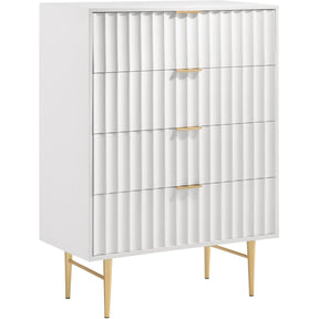 Meridian Furniture Modernist White Gloss ChestMeridian Furniture - Chest - Minimal And Modern - 1