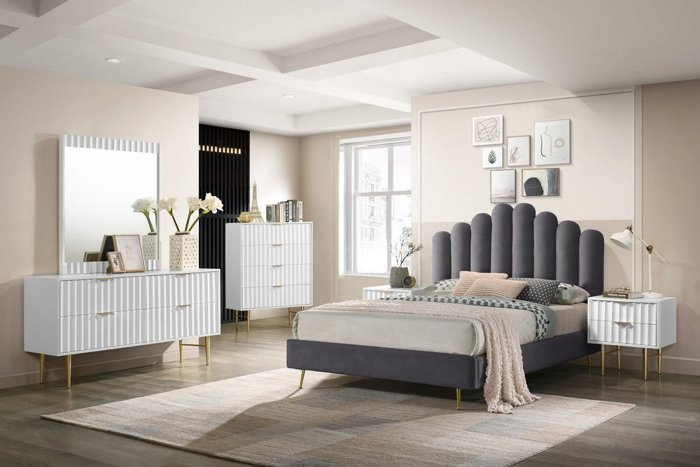 Meridian Furniture Modernist White Gloss Chest