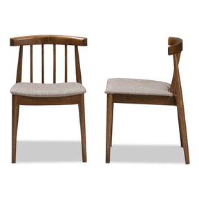 Baxton Studio Wyatt Mid-Century Modern Walnut Wood Dining Chair (Set of 2) Baxton Studio-dining chair-Minimal And Modern - 3