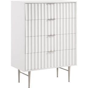 Meridian Furniture Modernist White Gloss ChestMeridian Furniture - Chest - Minimal And Modern - 1