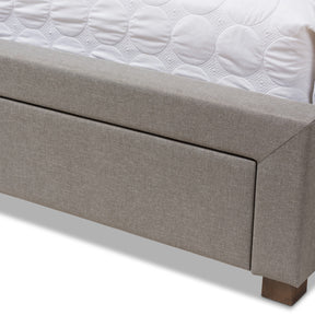 Baxton Studio Aurelie Modern and Contemporary Light Grey Fabric Upholstered King Size Storage Bed Baxton Studio-beds-Minimal And Modern - 12