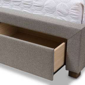 Baxton Studio Aurelie Modern and Contemporary Light Grey Fabric Upholstered King Size Storage Bed Baxton Studio-beds-Minimal And Modern - 13