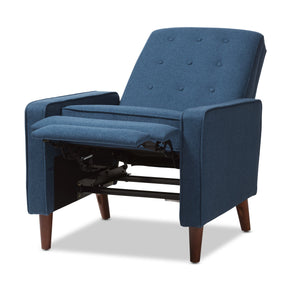 Baxton Studio Mathias Mid-century Modern Blue Fabric Upholstered Lounge Chair Baxton Studio-chairs-Minimal And Modern - 6