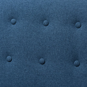 Baxton Studio Mathias Mid-century Modern Blue Fabric Upholstered Lounge Chair Baxton Studio-chairs-Minimal And Modern - 10