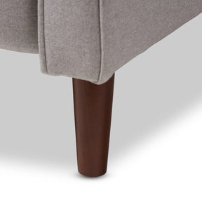 Baxton Studio Mathias Mid-century Modern Light Grey Fabric Upholstered Lounge Chair Baxton Studio-chairs-Minimal And Modern - 11