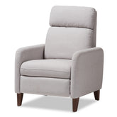 Baxton Studio Casanova Mid-century Modern Light Grey Fabric Upholstered Lounge Chair Baxton Studio-chairs-Minimal And Modern - 1