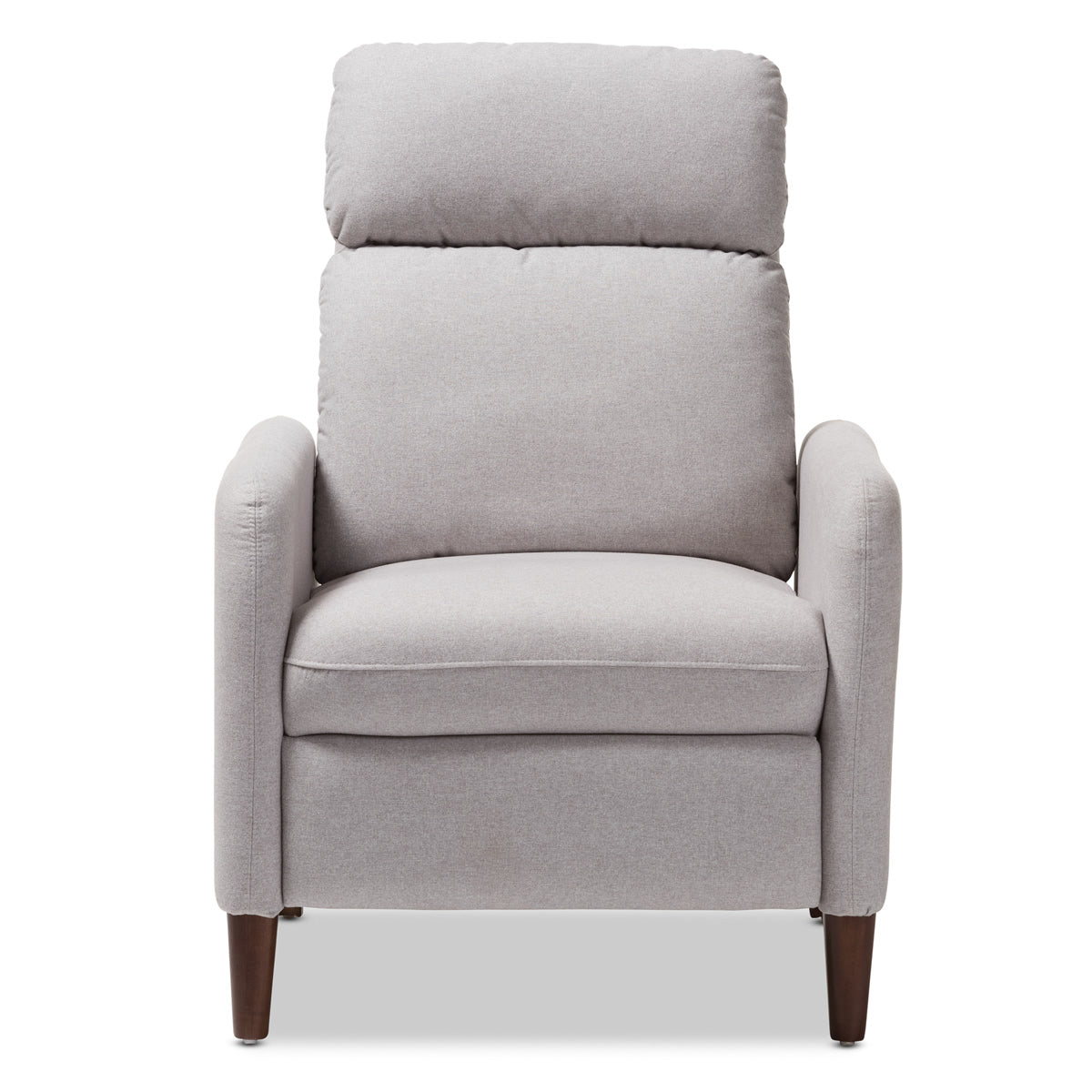 Baxton Studio Casanova Mid-century Modern Light Grey Fabric Upholstered Lounge Chair Baxton Studio-chairs-Minimal And Modern - 7