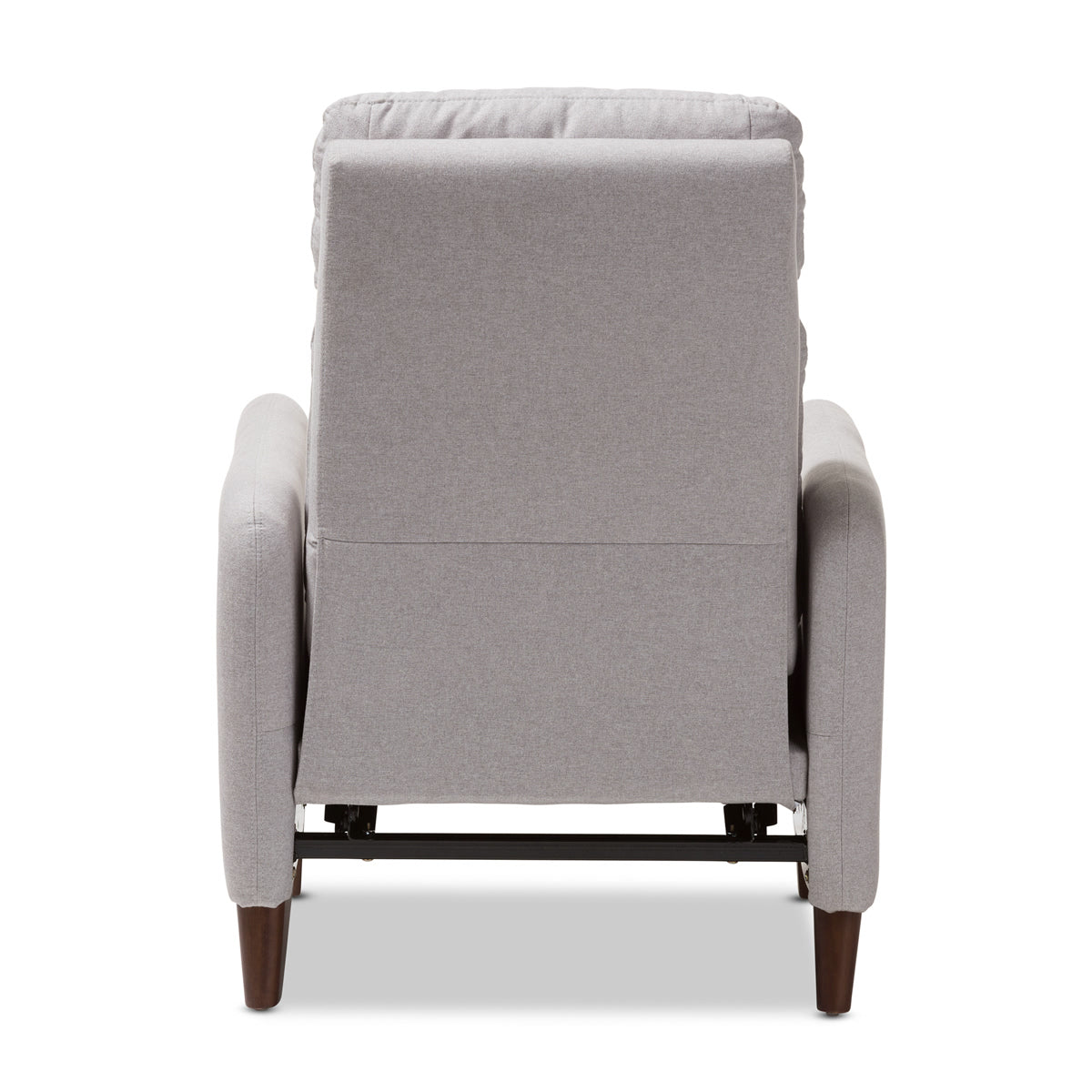 Baxton Studio Casanova Mid-century Modern Light Grey Fabric Upholstered Lounge Chair Baxton Studio-chairs-Minimal And Modern - 9