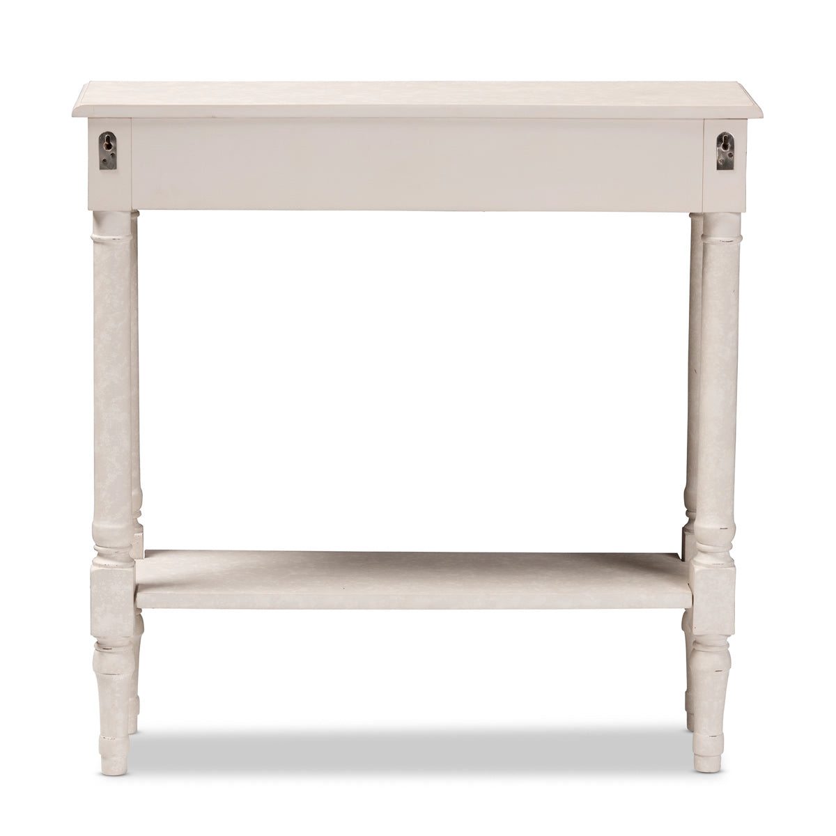 Baxton Studio Ariella Country Cottage Farmhouse Whitewashed 1-Drawer Console Table Baxton Studio-tv Stands-Minimal And Modern - 8