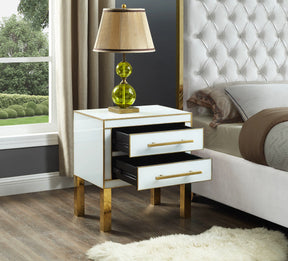 Meridian Furniture Gigi White Side Table