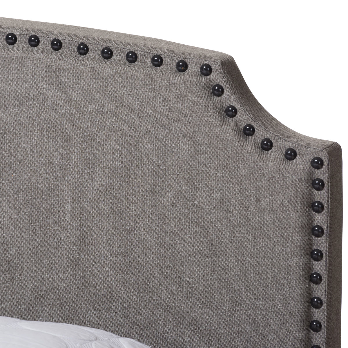 Baxton Studio Odette Modern and Contemporary Light Grey Fabric Upholstered Full Size Bed Baxton Studio-0-Minimal And Modern - 5