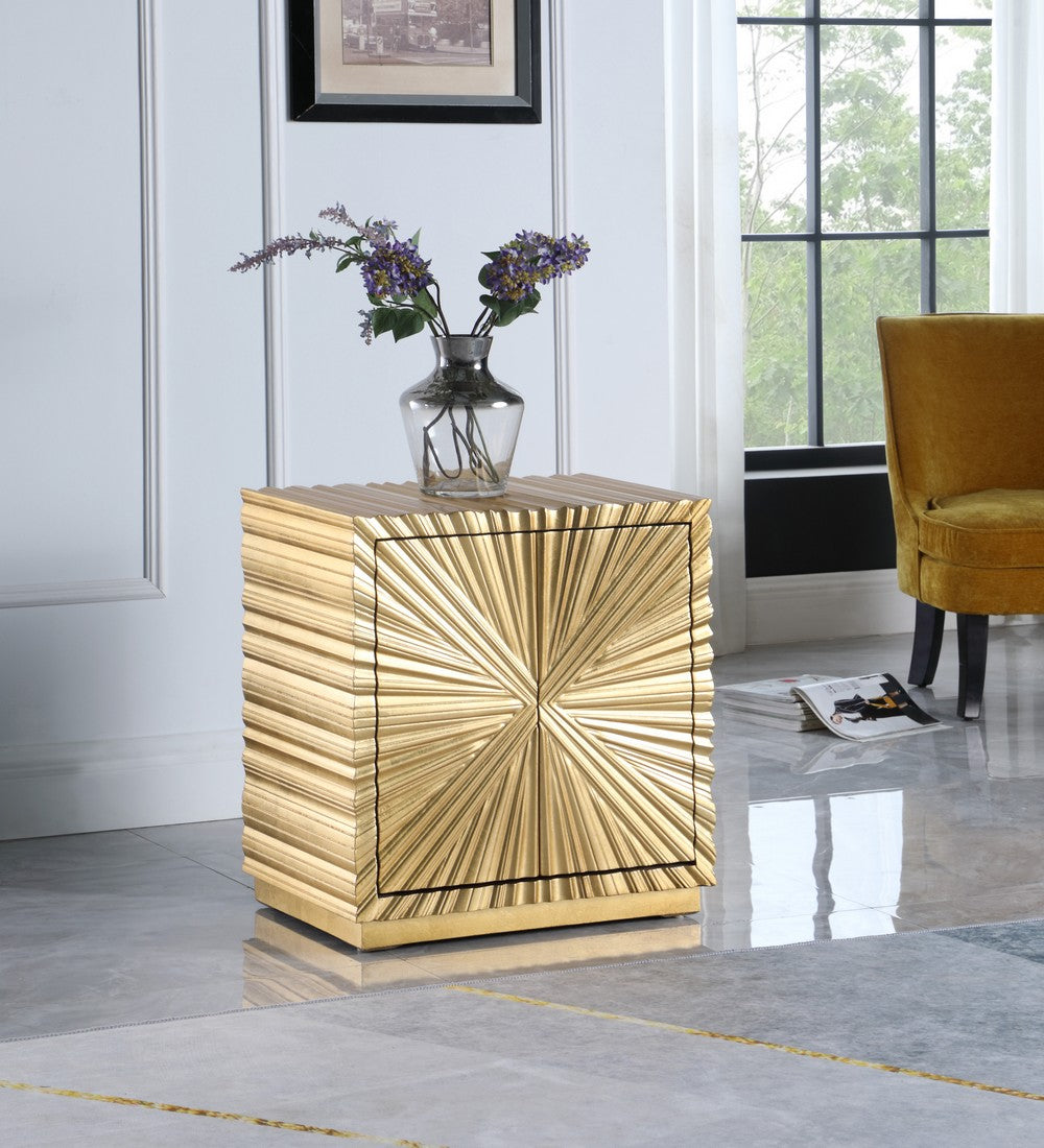 Meridian Furniture Golda Gold Side Table