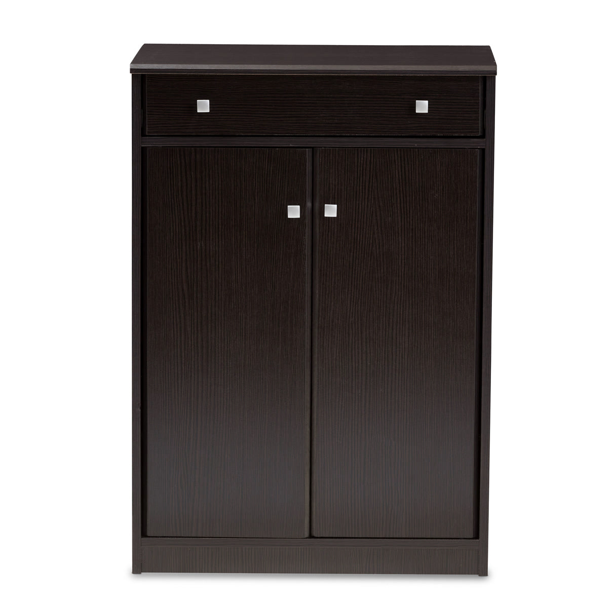 Baxton Studio Dariell Modern and Contemporary Wenge Brown Finished Shoe Cabinet Baxton Studio-0-Minimal And Modern - 4
