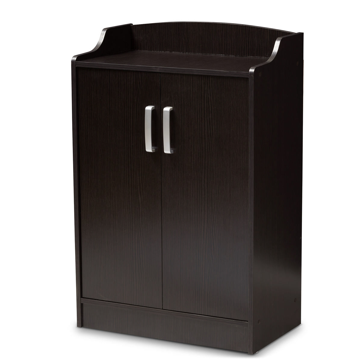 Baxton Studio Verdell Modern and Contemporary Wenge Brown Finished Shoe Cabinet Baxton Studio-0-Minimal And Modern - 1
