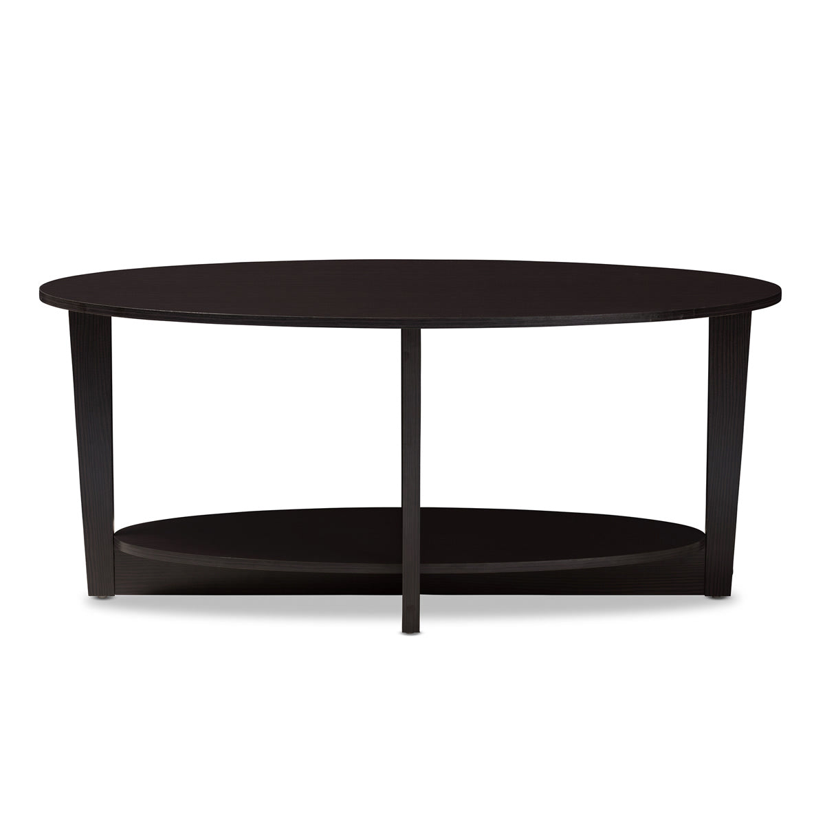 Baxton Studio Jacintha Modern and Contemporary Wenge Brown Finished Coffee Table Baxton Studio-coffee tables-Minimal And Modern - 2